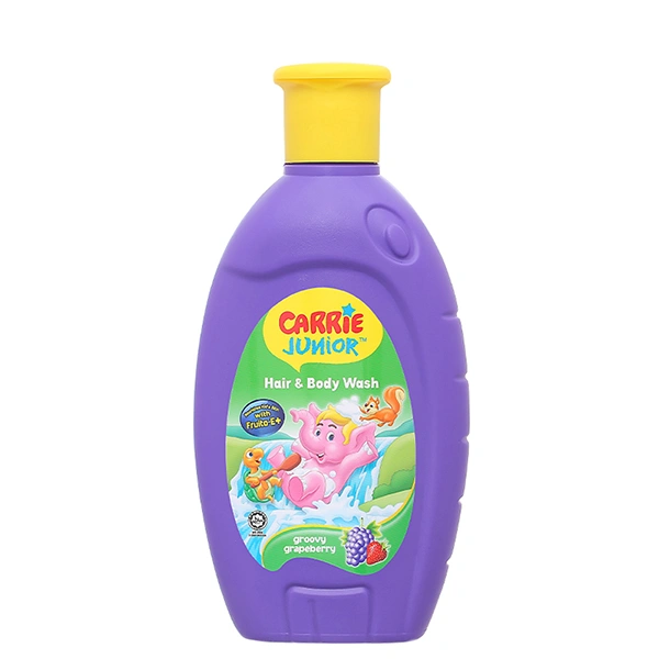 Sữa tắm & gội 2in1 cho bé Carrie Junior hương Grapeberry 280g (từ 2 tuổi) 1