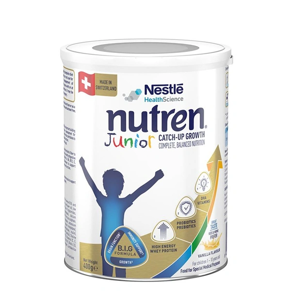 Sữa bột Nutren Junior hương vani 400g (1 - 10 tuổi) - Giao bao bì ngẫu nhiên 1