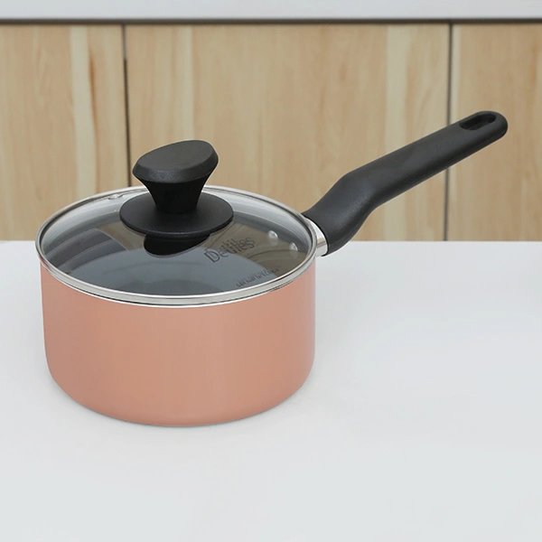 Quánh nhôm chống dính nắp kính 16 cm Delites QCDE16