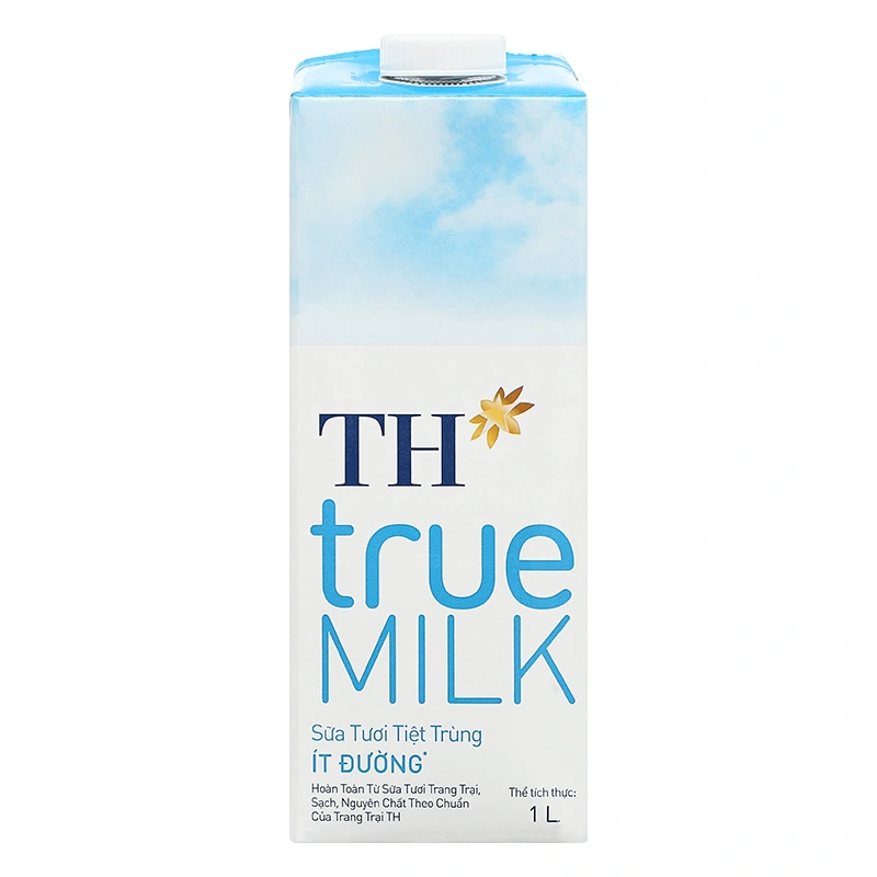Thùng 12 hộp sữa tươi tiệt trùng TH true MILK ít đường 1 lít (từ 1 tuổi) 5
