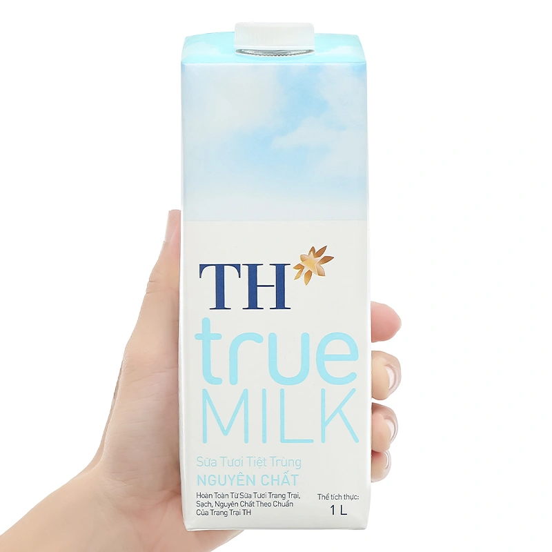 Thùng 12 hộp sữa tươi tiệt trùng TH true MILK không đường 1 lít (từ 1 tuổi) 10