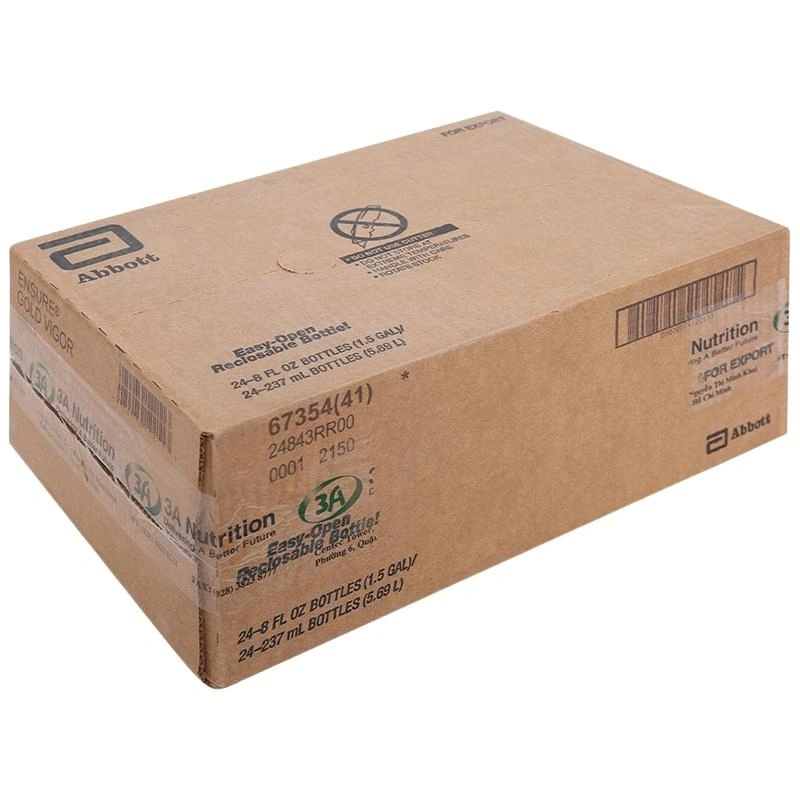 Thùng 24 chai sữa bột người lớn pha sẵn Ensure Gold Vigor hương vani 237 ml 2