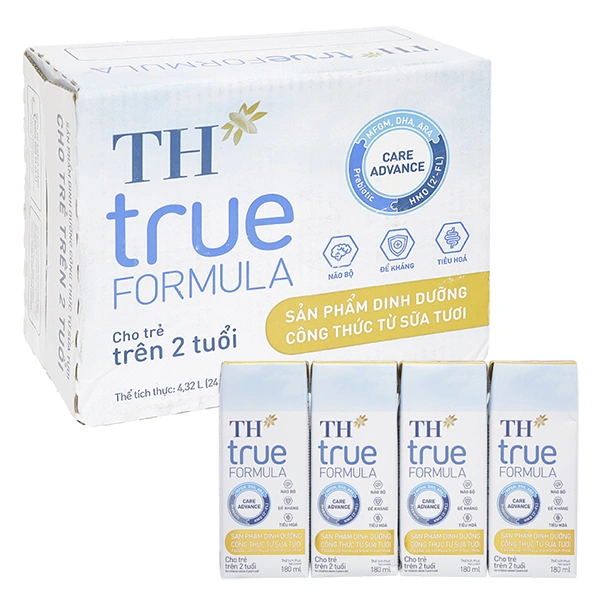 Thùng 24 hộp sữa pha sẵn TH true Formula 180 ml (từ 2 tuổi) 1