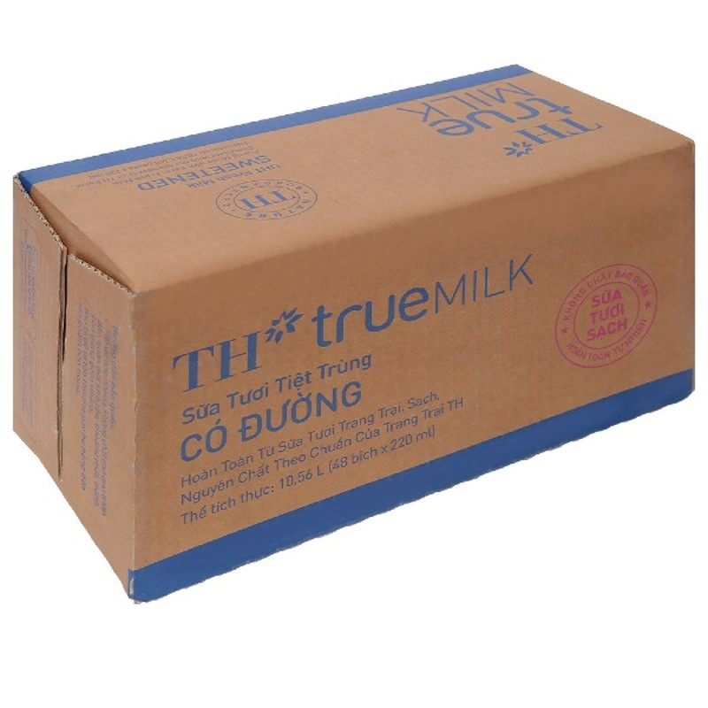 Sữa tươi tiệt trùng TH true MILK có đường 220 ml (từ 1 tuổi) 7