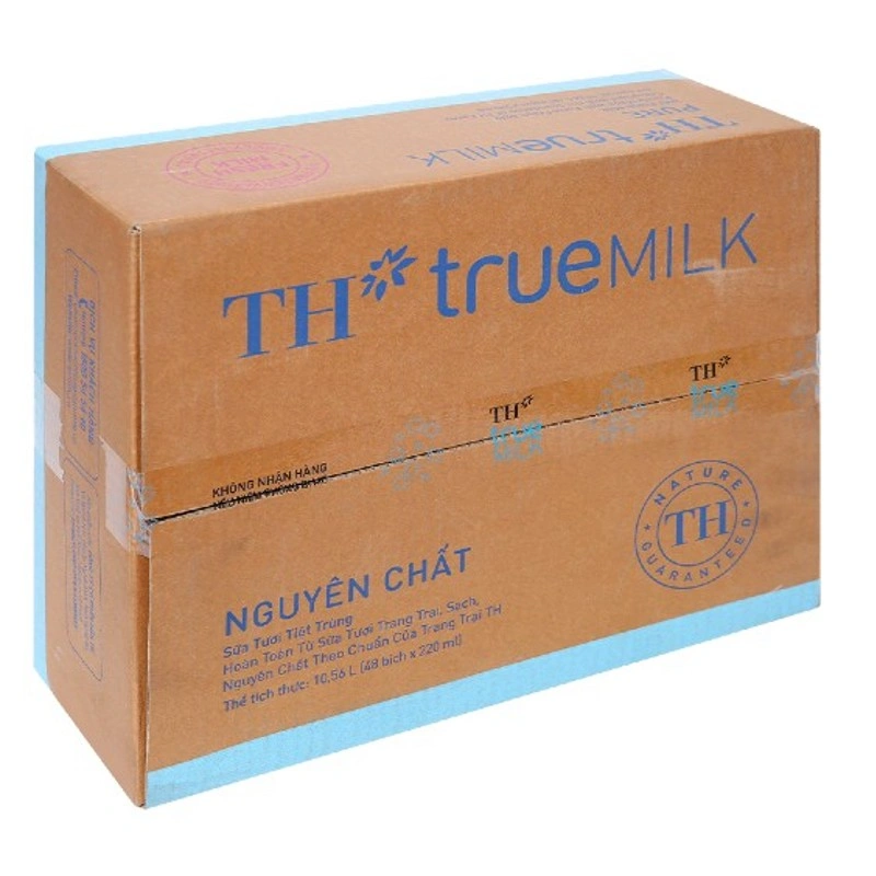 Thùng 48 bịch sữa tươi tiệt trùng TH true MILK không đường 220 ml (từ 1 tuổi) 2