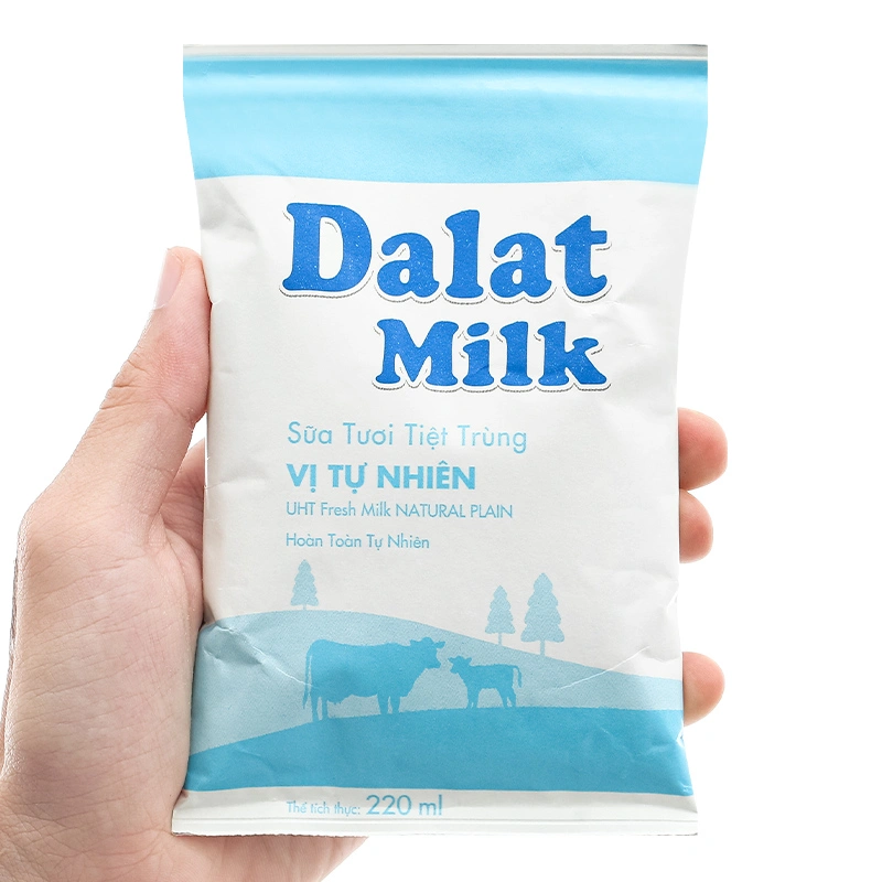 Sữa tươi tiệt trùng Dalat Milk không đường 220 ml (từ 1 tuổi) 12