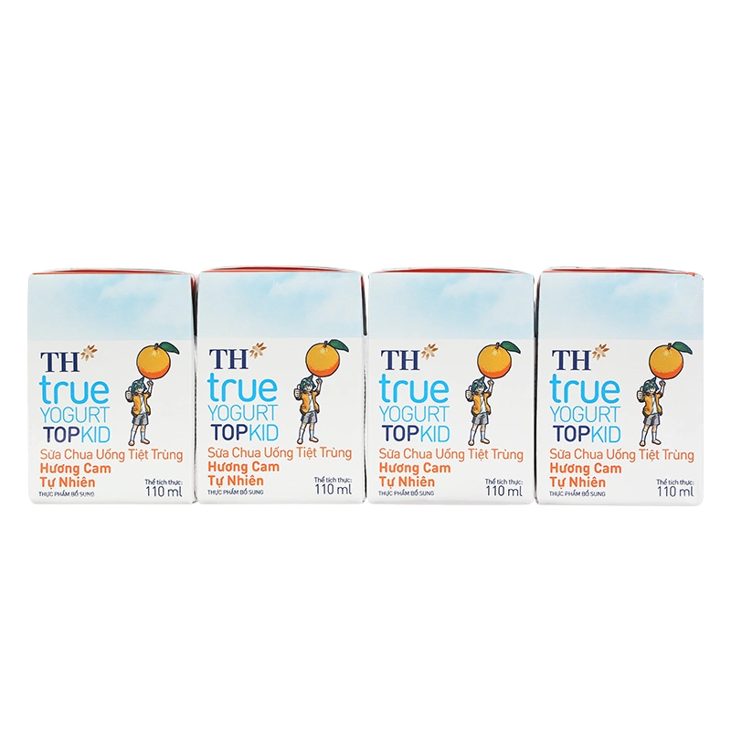 Thùng 48 hộp sữa chua uống tiệt trùng TH true YOGURT TOPKID vị cam 110 ml (từ 2 tuổi) - Giao bao bì ngẫu nhiên 7