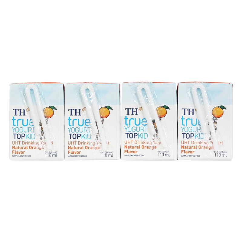 Thùng 48 hộp sữa chua uống tiệt trùng TH true YOGURT TOPKID vị cam 110 ml (từ 2 tuổi) - Giao bao bì ngẫu nhiên 8