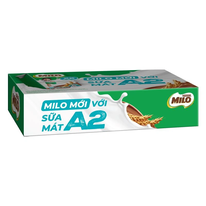 Thùng 48 hộp thức uống lúa mạch Nestlé Milo A2 ít đường 110 ml (từ 2 tuổi) 2