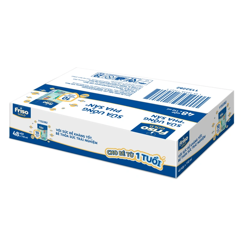 Thùng 48 hộp sữa pha sẵn Friso Gold hương vani 110 ml (từ 1 tuổi) 2
