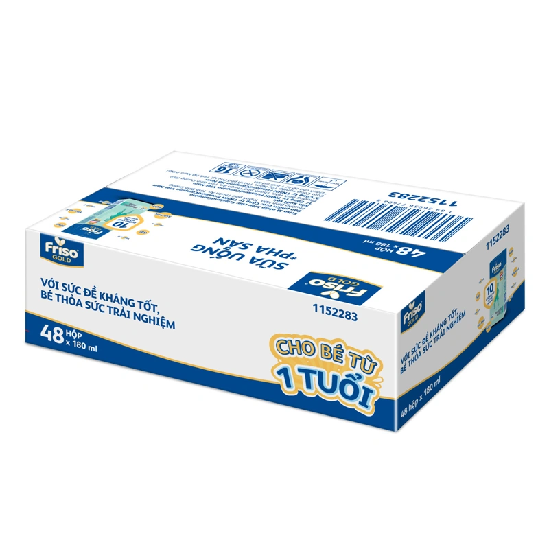 Thùng 48 hộp sữa pha sẵn Friso Gold hương vani 180 ml (từ 1 tuổi) 2