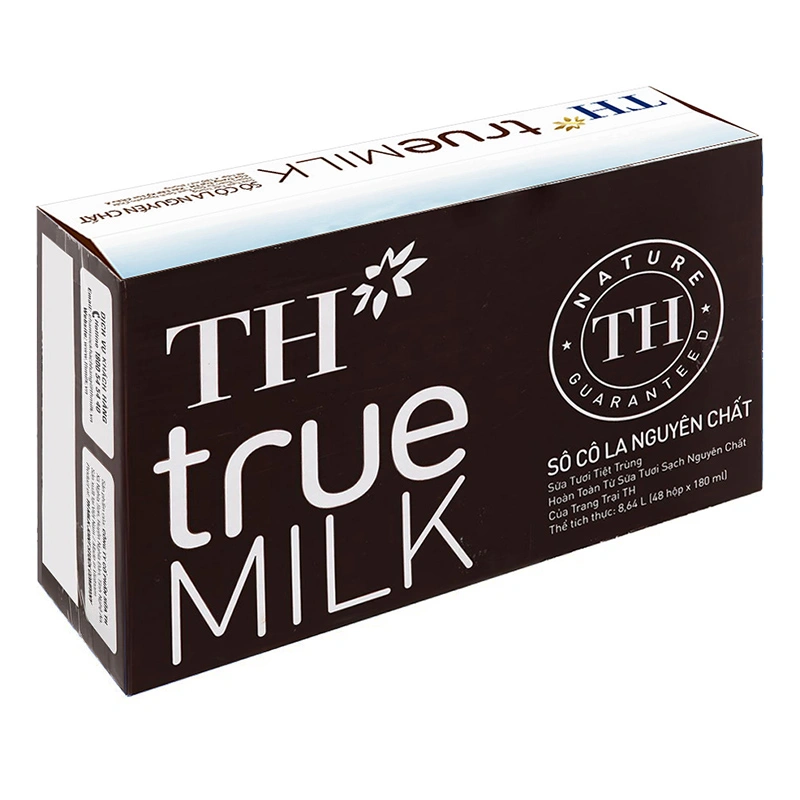 Thùng 48 hộp sữa tươi tiệt trùng TH true MILK có đường hương socola 180 ml (từ 1 tuổi) 2