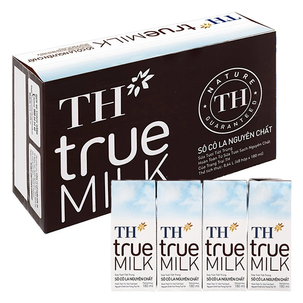 Thùng 48 hộp sữa tươi tiệt trùng TH true MILK có đường hương socola 180 ml (từ 1 tuổi) 1