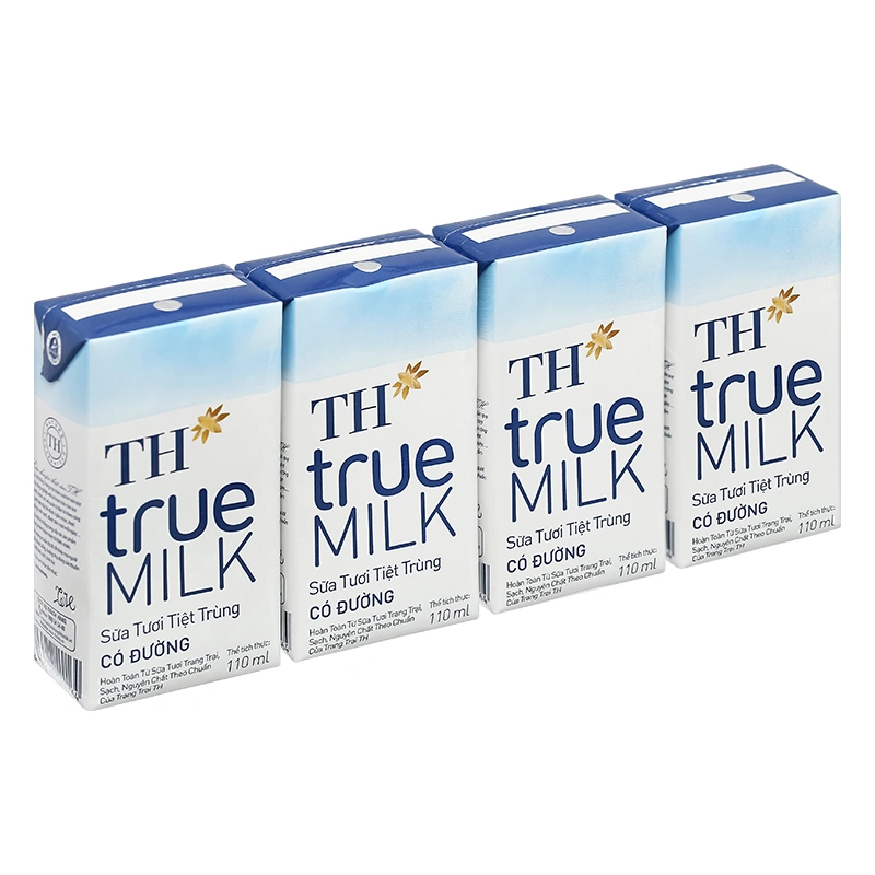 Thùng 48 hộp sữa tươi tiệt trùng TH true MILK có đường 110 ml (từ 1 tuổi) 4
