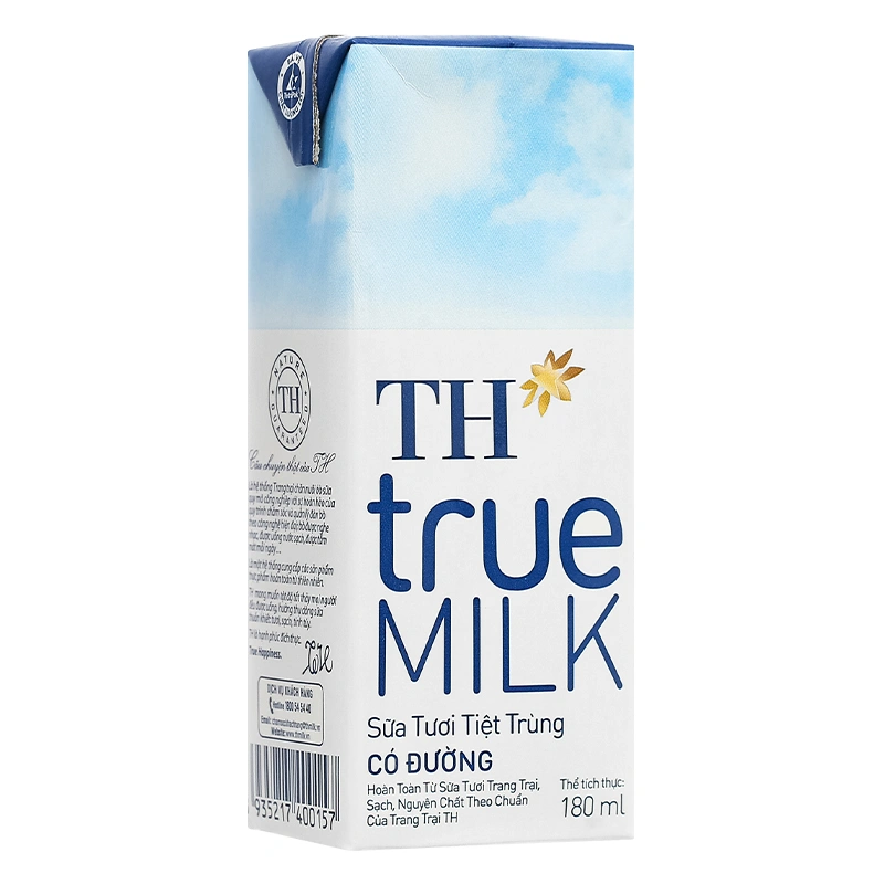 Lốc 4 hộp sữa tươi tiệt trùng TH true MILK có đường 180 ml (từ 1 tuổi) 17
