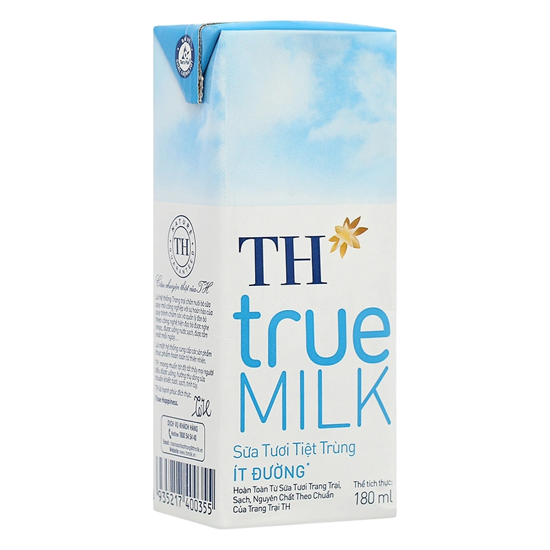 Lốc 4 hộp sữa tươi tiệt trùng TH true MILK ít đường 180 ml (từ 1 tuổi) 17