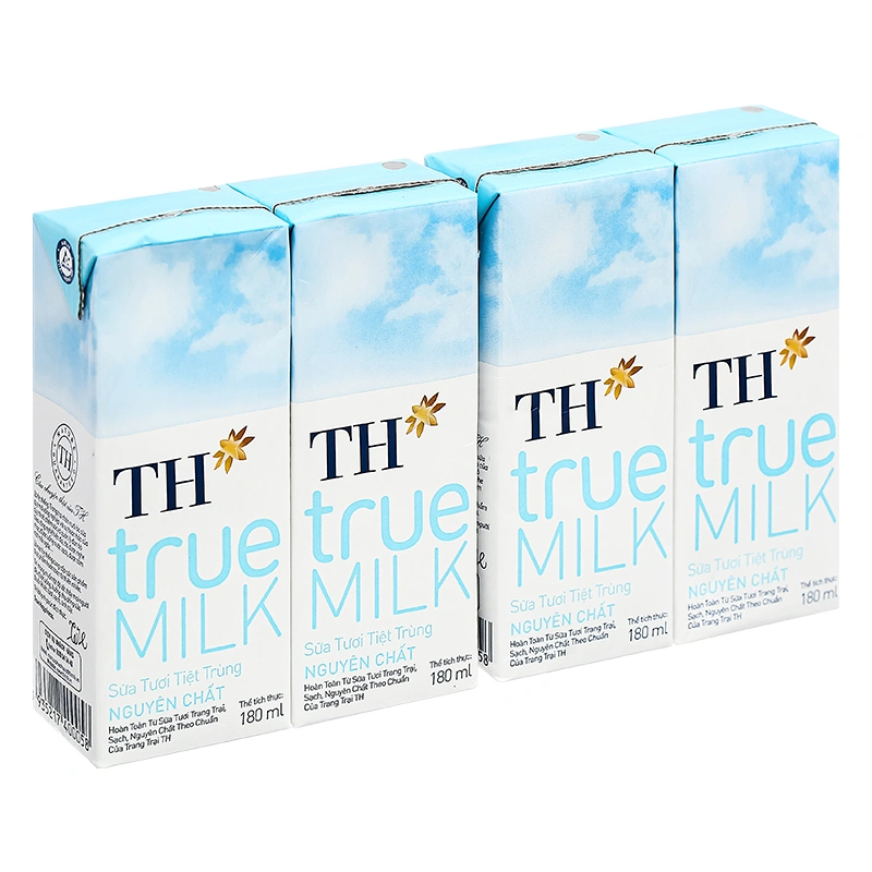 Thùng 48 hộp sữa tươi tiệt trùng TH true MILK không đường 180 ml (từ 1 tuổi) 4