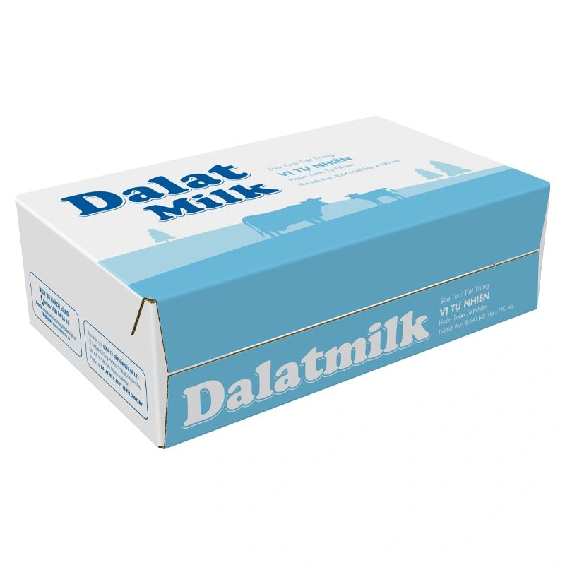 Lốc 4 hộp sữa tươi tiệt trùng Dalat Milk không đường 180 ml (từ 1 tuổi) 13