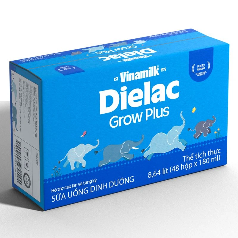 Thùng 48 hộp sữa non pha sẵn Dielac Grow Plus 180 ml (từ 1 tuổi) - Giao bao bì ngẫu nhiên 3