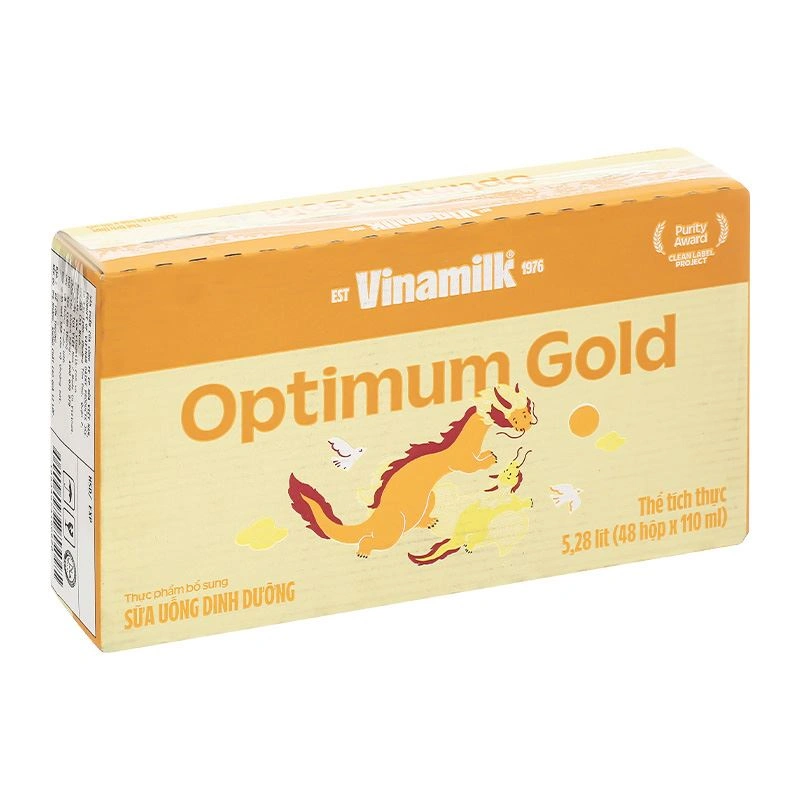 Thùng 48 hộp sữa pha sẵn Optimum Gold 110 ml (từ 1 tuổi) - Giao bao bì ngẫu nhiên 4