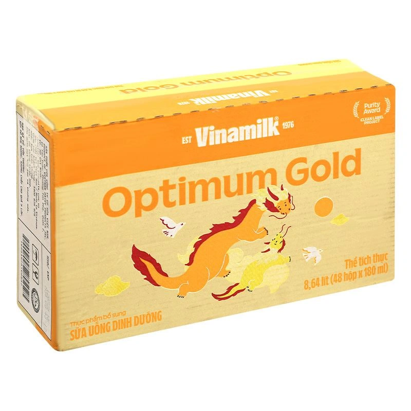 Thùng 48 hộp sữa pha sẵn Optimum Gold 180 ml (từ 1 tuổi) - Giao bao bì ngẫu nhiên 4