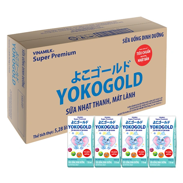 Thùng 48 hộp sữa pha sẵn YokoGold hộp 110 ml (từ 1 tuổi) 1