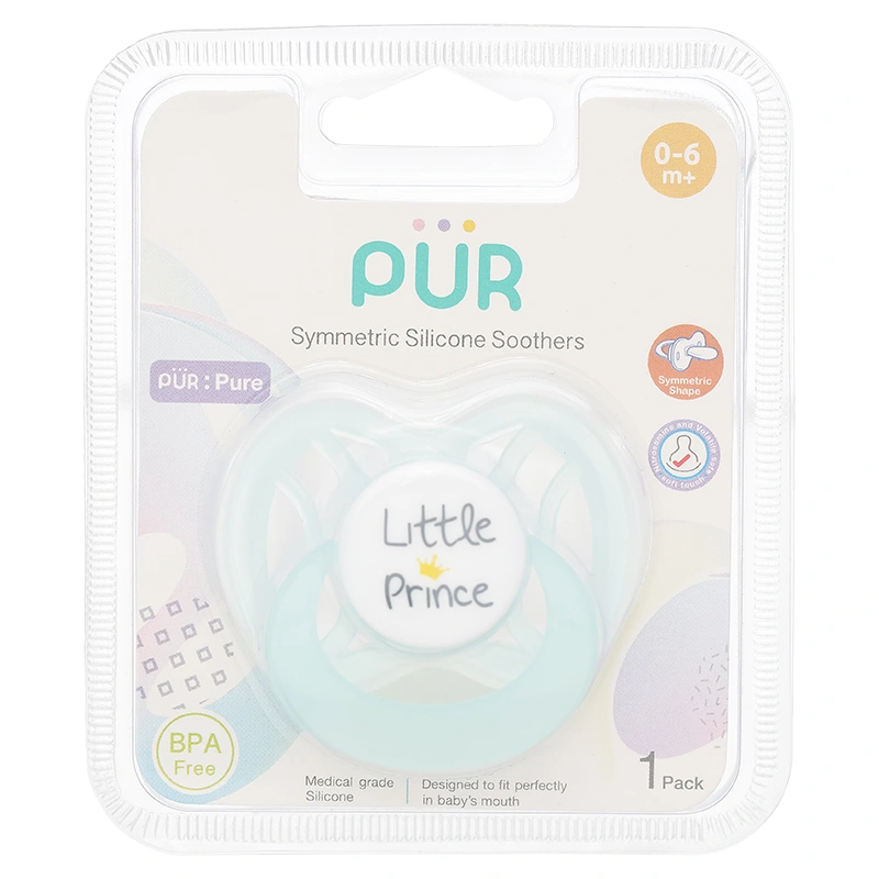 Ti ngậm Pur đầu dẹt 14044 (từ 6 tháng) - Màu ngẫu nhiên 12
