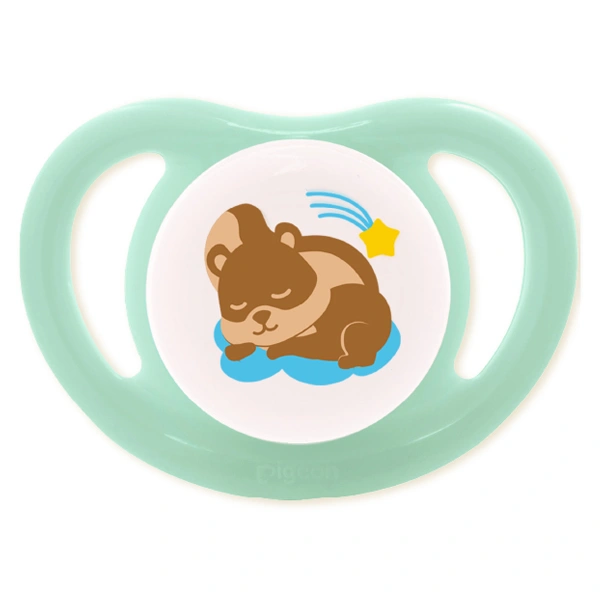 Ti ngậm Pigeon kèm nắp Mini Light size S (0 - 6 tháng) - Màu ngẫu nhiên 1