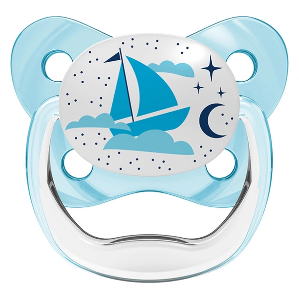 Ti ngậm Dr.Brown's dạ quang (0 - 6 tháng) - Màu xanh 1