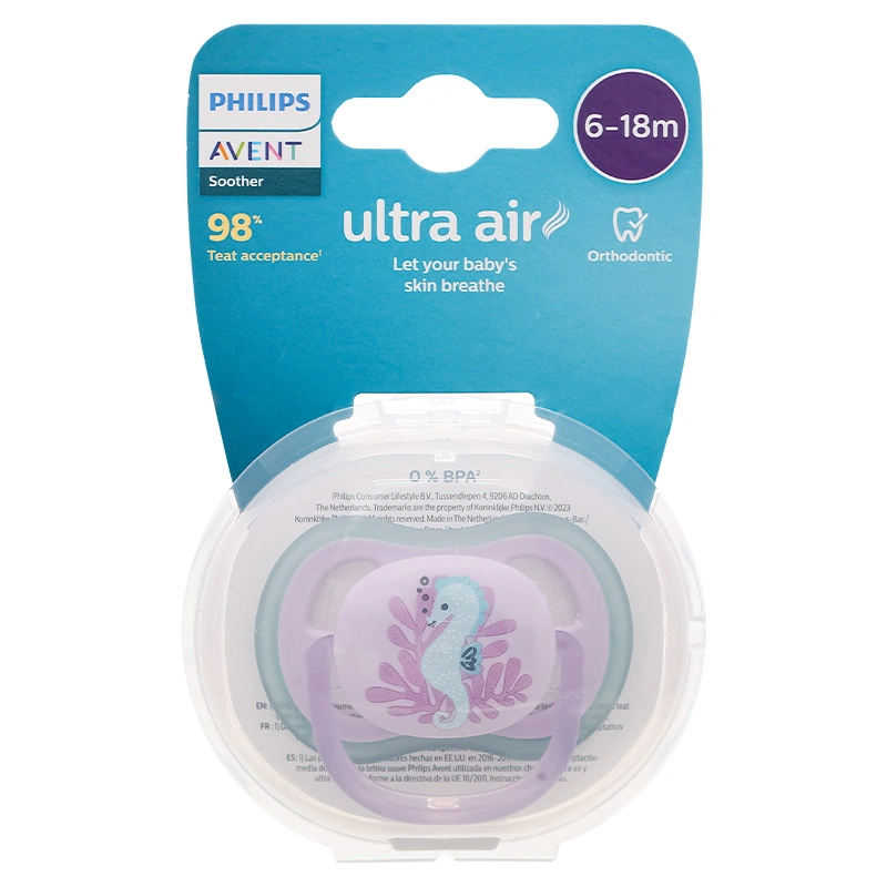Ti ngậm Philips Avent thông khí SCF086/06 (6 - 18 tháng) - Hình cá ngựa 2