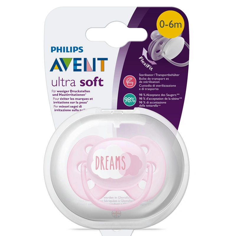 Ti ngậm Philips Avent siêu mềm SCF527/01 (0 - 6 tháng) - Màu hồng 2
