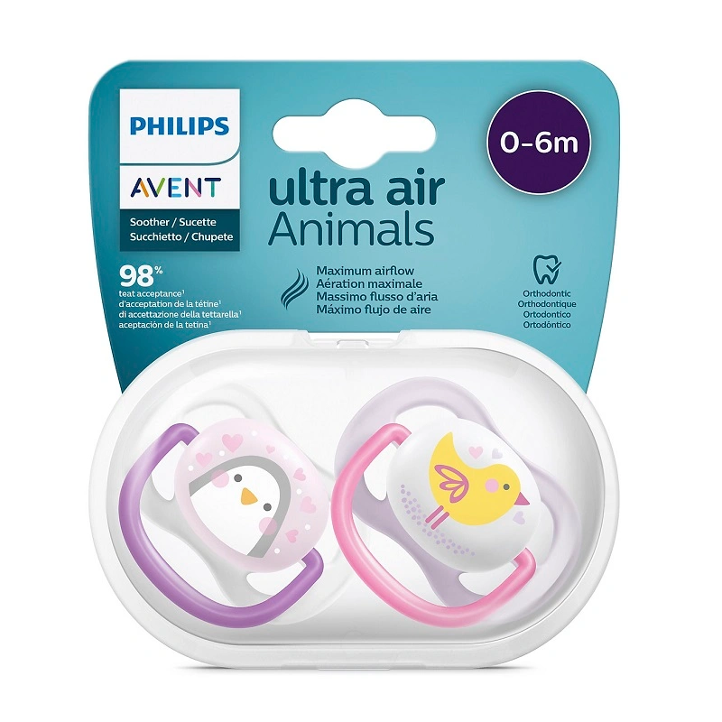 Bộ 2 ti ngậm Philips Avent thông khí SCF080/05 (0 - 6 tháng) - Màu xanh, vàng 6