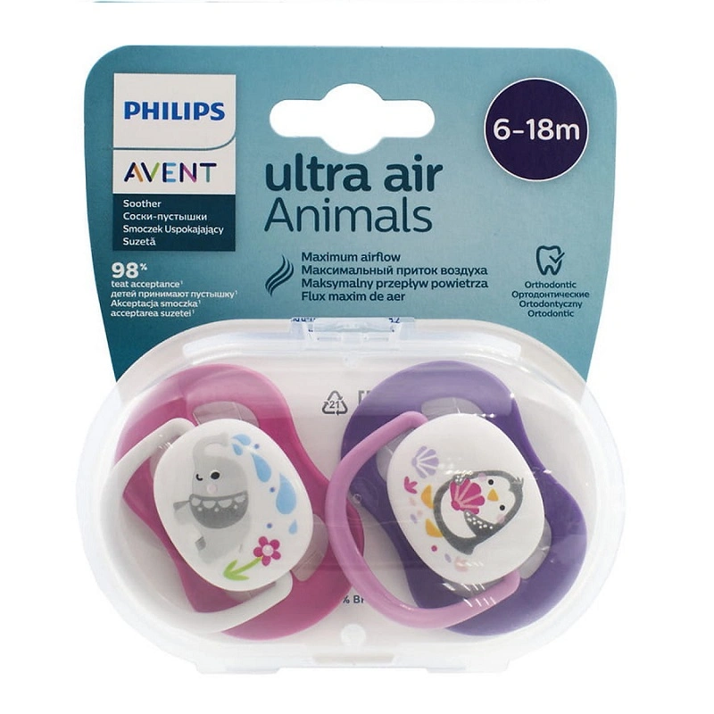 Bộ 2 ti ngậm Philips Avent thông khí SCF080/05 (0 - 6 tháng) - Màu xanh, vàng 17