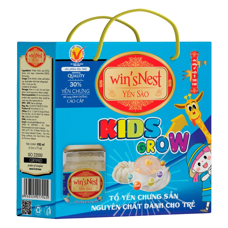 Hộp 6 hũ nước yến sào Win'sNest Kids Grow 70 ml (từ 1 tuổi) 2