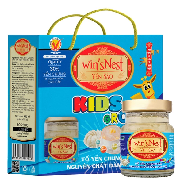 Hộp 6 hũ nước yến sào Win'sNest Kids Grow 70 ml (từ 1 tuổi) 1