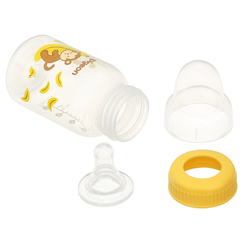 Bình sữa nhựa PP Pigeon cổ hẹp 120 ml - Hình khỉ (0 - 4 tháng) 5