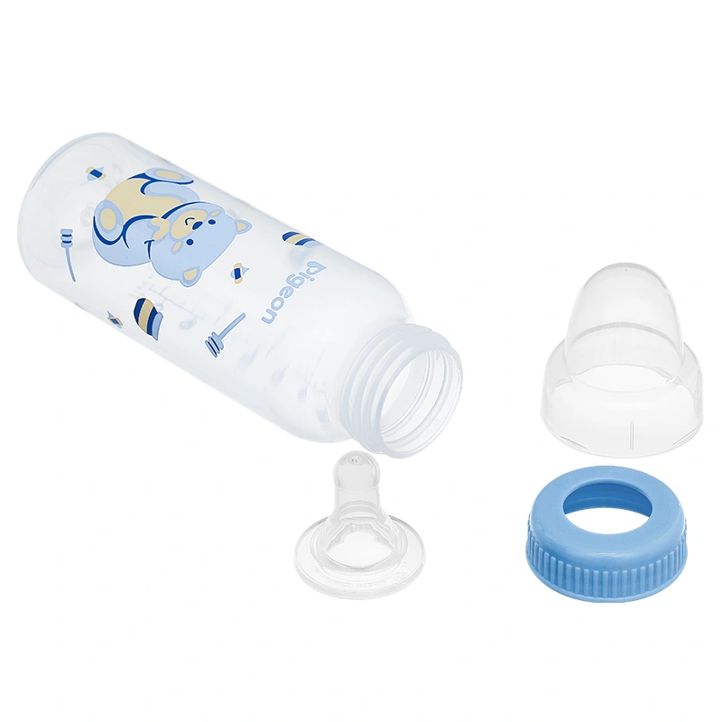 Bình sữa nhựa PP Pigeon cổ hẹp 120 ml - Hình gấu (0 - 4 tháng) 22