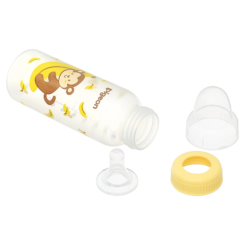 Bình sữa nhựa PP Pigeon cổ hẹp 120 ml - Hình khỉ (0 - 4 tháng) 22