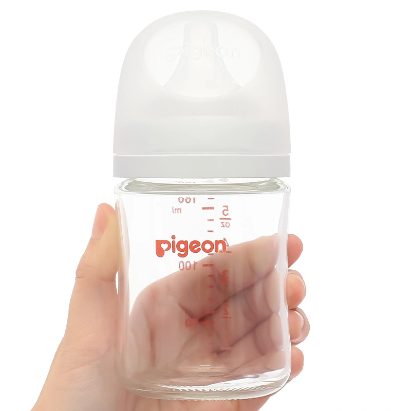 Bình sữa thủy tinh Pigeon Softouch Baby-Friendly World cổ rộng 240 ml (từ 3 tháng) 21