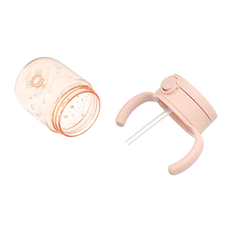 Bình tập uống Richell Axstars 200 ml - Màu hồng (từ 7 tháng) 8