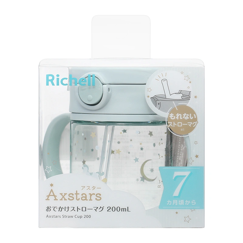 Bình tập uống Richell Axstars 200 ml - Màu hồng (từ 7 tháng) 13