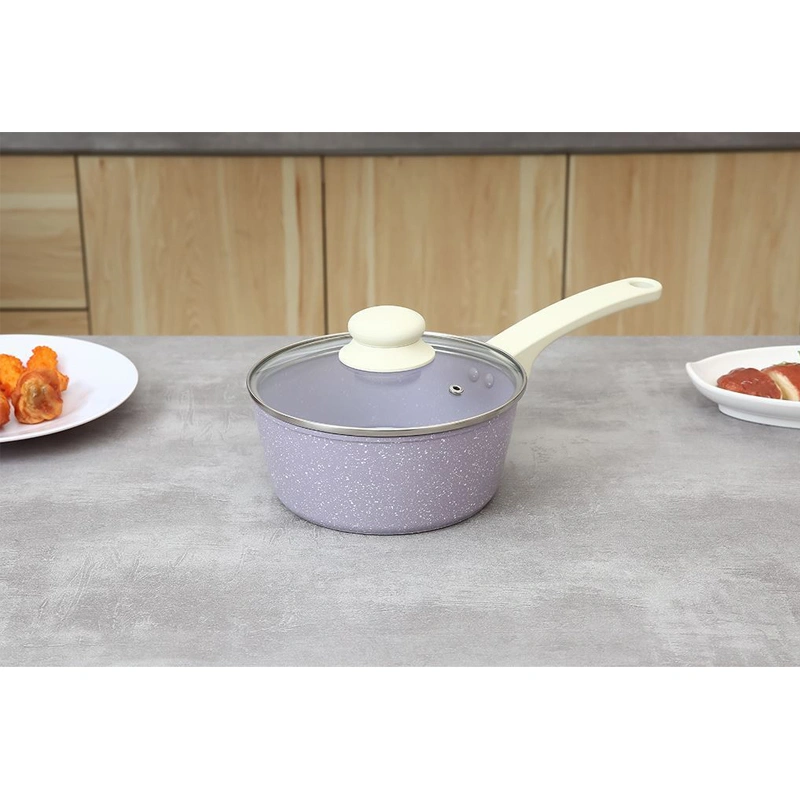 Bộ chảo quánh nhôm chống dính nắp kính Green Cook GCS247-T2 2
