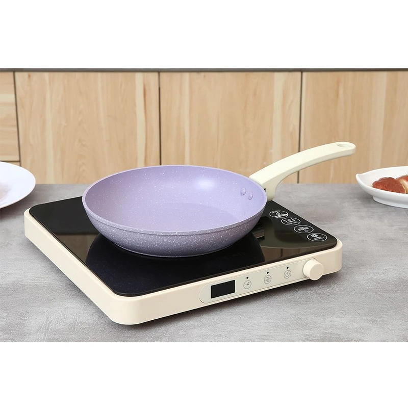 Bộ chảo quánh nhôm chống dính nắp kính Green Cook GCS247-T2 7
