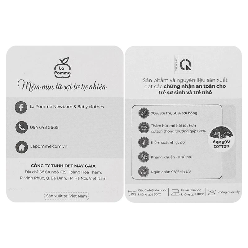 Bộ sát nách bé trai La Pomme bạn nhỏ trong vườn màu xanh dương 14