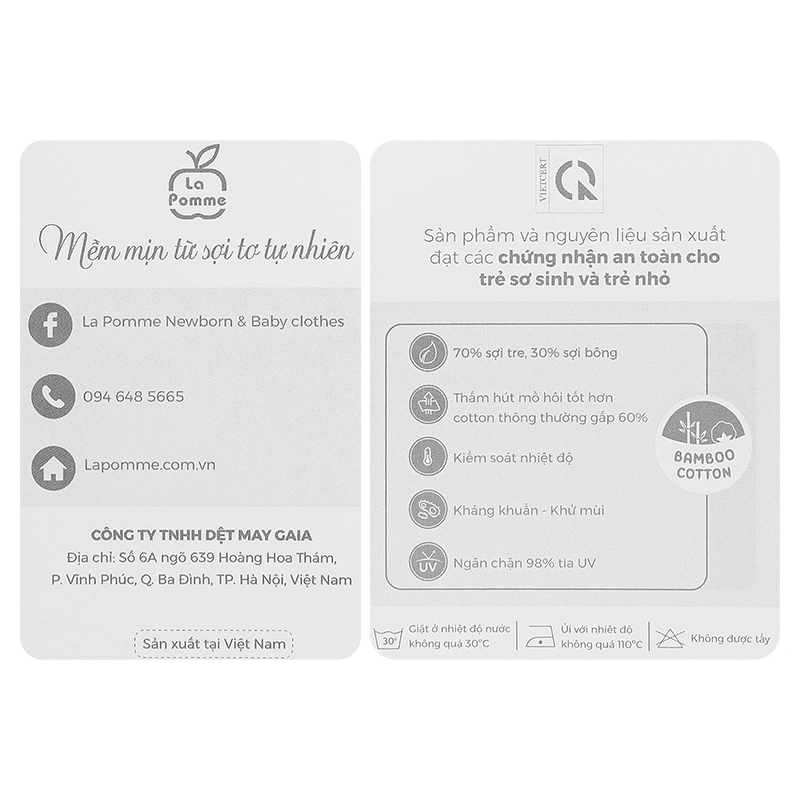 Bộ sát nách bé trai La Pomme little friend màu xanh dương - trắng 16