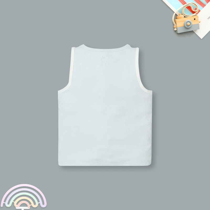 Bộ sát nách bé trai La Pomme little friend màu xanh dương - trắng 6