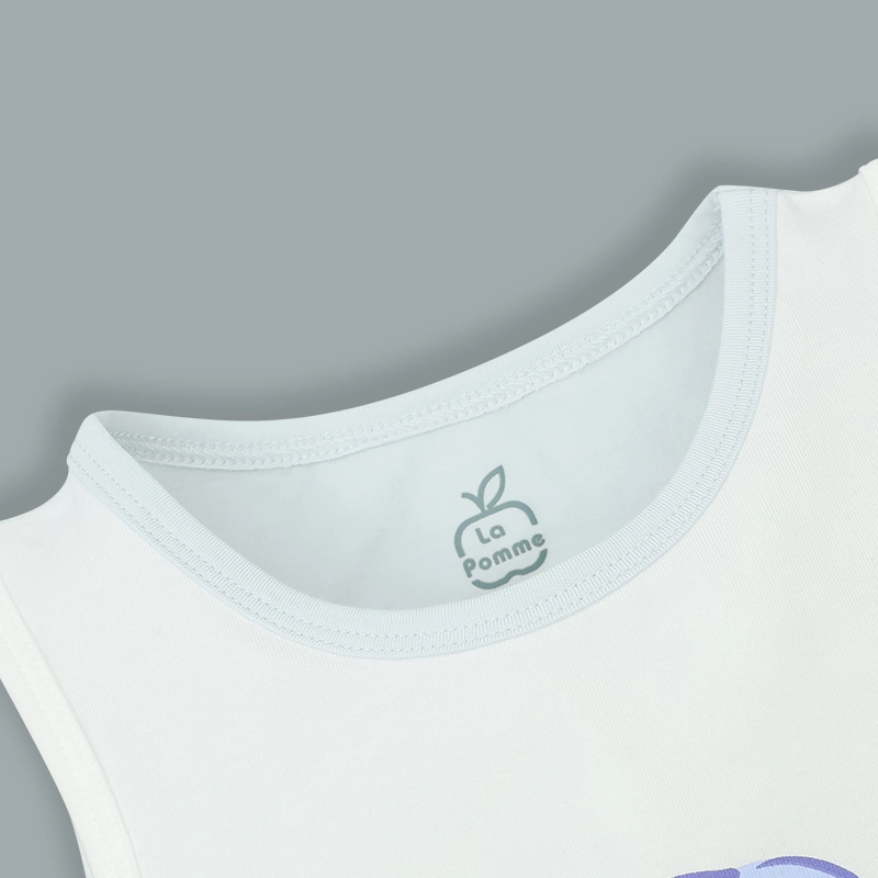 Bộ sát nách bé trai La Pomme little friend màu xanh dương - trắng 7