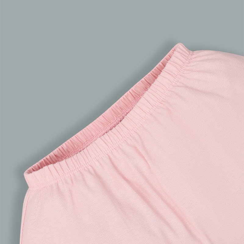 Bộ tay ngắn bé gái La Pomme rong chơi cùng sắc màu màu hồng - trắng 12