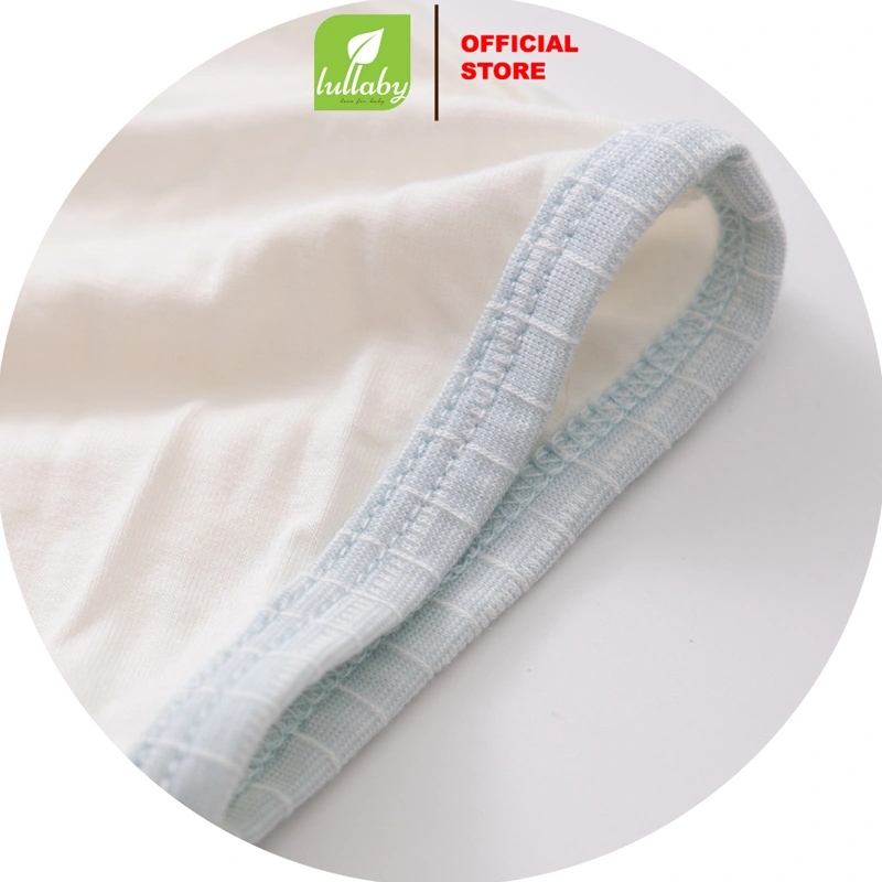 Bộ tay ngắn bé trai Lullaby NH443N kẻ caro màu nâu be 6