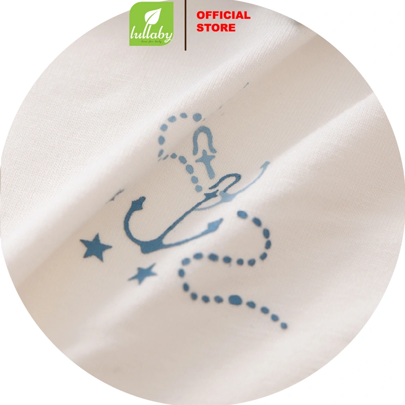 Bộ tay ngắn bé trai Lullaby NH443N kẻ caro màu nâu be 7
